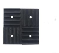 8pcs Shock Absorbing Rubber Pads 16mm Thick Anti Slip Vibration Reducer Blocks for Air Conditioner Outdoor Units Fans Pumps Appliances Treadmills Tables