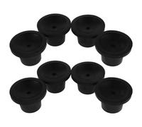 8pcs Shower Chair Replacement Feet 25mm Non Slip Rubber Leg Caps | Effortless Installation, Black Rubber, Thickened Anti Slip Pads, Enhanced Stability for Shower and Toilet Use