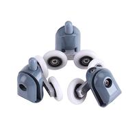 8PCS Shower Door Ball Bearing Single/Double Roller Assembly for Sliding Shower Doors(Double Wheel)