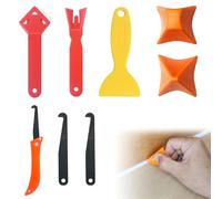 8Pcs Silicone Caulking Tool, Silicone Sealant Tool, Reusable Caulking Tool Kit, Silicone Applicator Tool Finishing for Kitchen, Bathroom