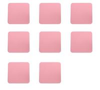8PCS Silicone Coasters For Drink,Pink Square Silicone Coaster Waterproof Non-slip Table Cup Pads Mat Set For Cafe,Bar,Office,100 * 100 * 2MM