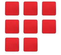 8PCS Silicone Coasters For Drink,Red Square Silicone Coaster Waterproof Non-slip Table Cup Pads Mat Set For Cafe,Bar,Office,100 * 100 * 2MM