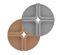 8PCS Silicone Feet for Cutting Boards with Concave Convex Texture for Secure Grip, Prevent Slipping During Chopping, Suitable for Various Board Types (Brown)