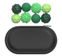 8PCS Silicone Magnetic Balls Fidget Toys for Adults & Teens, Stress Relief Sensory Toys for Autism ADHD Anxiety, Fun Textures Gadgets, Office Desk Toy for Women Men Teen (green)