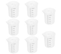 8pcs Silicone Measuring Cup 100ml with Graduated Scale