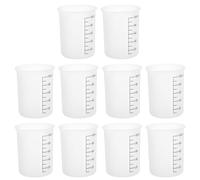 8pcs Silicone Measuring Cup with Spout 100ml for Resin Cooking and DIY | Graduated Markings, Heat Resistant Design, Smooth Surface, Accurate Dispensing for Liquids, Baking, Artists and School Labs