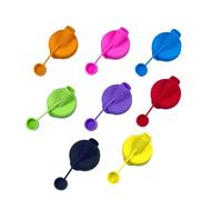 8PCS Silicone Milk Bottle Dispenser Caps,Glass Milk Bottle Reusable Top,Glass Milk bottle Pourer Top, Diameter Pour Spout Lids,Leakproof Pouring Cover For Tea Drinks Container