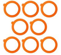 8Pcs Silicone Replacement Seals compatible with Kilner Jars, Airtight Food Storage