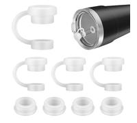 8pcs Silicone Spill Proof Stoppers Compatible with YETI Straw Cups Topper 16/20/24/25/26/35oz, with Anti Leak Silicone Straw Stopper Straw Covers Cap for Reusable Straws Tumbler Accessories
