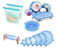 8Pcs Silicone Stretch Lids, Various Sizes Reusable Food Storage Covers