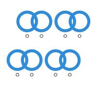 8pcs Silicone Toilet Seal Gasket High Temp Leakproof Replacement Flat Washer Seal Rings