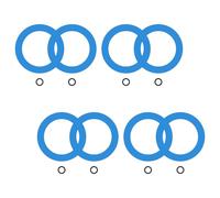 8pcs Silicone Toilet Washer Toilet Drain Adapter Seal Rings Replacement Gaskets for Leakproof Drain Adapter Seal Rings Replacement