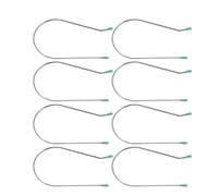 8Pcs Silver Hot Roller Clips Replacement Kit - Secure-Lock Pins for 2-Inch Curlers | Durable Heat-Resistant Styling Tools,Hair Roller Accessories, Curling Iron Parts
