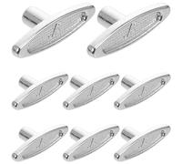 8pcs Silver Metal Winder T Shape Bar Replacement Winding Keys for Diy Music Box Mechanism 10MM