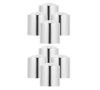 8pcs Silver Plastic Press Top Bottle Cap for 24mm Liquid Soap Bottles
