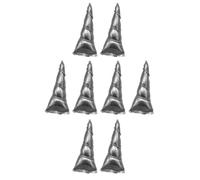 8pcs Silver Unicorn Horn Headdress DIY Accessory for Kids | Artificial Leather, Creative Fine Workmanship, Dancing Party Use, Headband Making Accessory Set Random Color