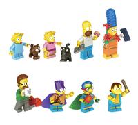 (8PCS Simpson Family - A) 16PCS Simpson Family MiniFigures Building Blocks Children Toys Fit Lego