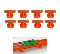 8pcs Single Lane Wall Mount Brackets for Hot Wheels