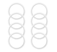 8Pcs Sink Plug Gaskets Bath Seal, Sink Drain Plug Stopper Seal Ring, Basin Pop Up Plug Replacement Seal Ring, Transparent Plumbing Washer O-Rings, Silicone Spare Seal Lip for Drain Valves