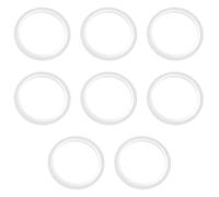 8PCS Sink Plug Rubber Seal Replacement, SRLWMYI Universal Clear Rubber Bath Plug Seal Silicone Spare Seal Lip Basin O-Rings Seal Gasket for Metal Waste Bathroom Sink, 32/38mm