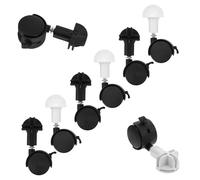 8pcs Small Animal Cage Casters Mini Swivel Wheels with Safety Lock