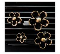 8pcs Small Car Air Outlet Perfume Decoration Clip Flower Daisy Car Interior Aromatherapy Fresheners Diffuser Access(Black)