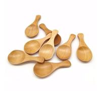 8Pcs Small Wooden Salt Spoon Solid Wood Condiments Spoon Handmade Honey Teaspoon Seasoning Sugar Coffee Tea Jam Mustard Ice Crea Fashion professionals