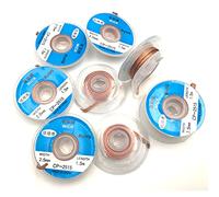 8pcs Solder Wicks No-Clean Solder Braided Wicks Desoldering Wicks CP-2515,Width 2.5mm Length 1.5 Meters