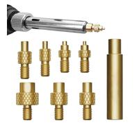 8pcs Soldering Iron Tip Soldering Iron Tip Heat Set Insert Tip 3D Printer Components Soldering Iron Melting Aid Tip M-2 M2.5 M-3 M-4 M-5 M-6 M8 with 936Universal Soldering Iron Tip Use for 3D Printer