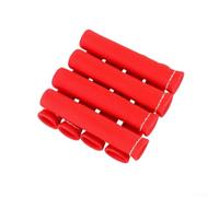 8PCS Spark Boot Heat Shield 6.3In 2500F Fiberglass(Red)