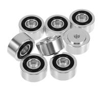 8pcs Speaker Isolation Feet Pads, Aluminium Alloy Floor Pads, Silver