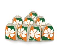 8PCS Spice Bags for Cooking, Plant Silhouette Muslin Bags Reusable, Small Burlap Bags with Drawstring, Herb Bag Empty, Cloth Gift Bag Pouch, For Wedding & Party Favors (5x7 Inch)