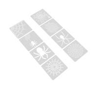 8pcs Spider Web Halloween Craft Stencil Reusable Gothic Template