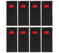 8Pcs Spinning Reel Spool Protector Strap for Fishing Line 9.4x4x0.3cm | Rubber Build, Quick Attachment, Universal Fit, Surf Casting and River Use, Reduces Tangling and Knots