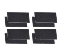 8pcs Sponge Dryer Filter 225x107mm for Bauknecht Thick Foam Lint Filter Replacement 225x107x8mm 8-Pack Black Sponge Filters for Tumble Dryers Precise Fit Dryer Filter 225mm Long for Bauknecht Foam Air
