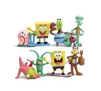 8PCS SpongeBob SquarePants Patrick Star Squidward Krabs Gary Action Figure Toy