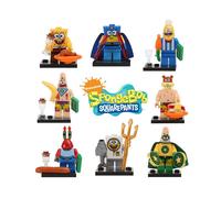 8pcs SpongeBob Toy Building Block Children's Wisdom Game Kids Christmas Gift