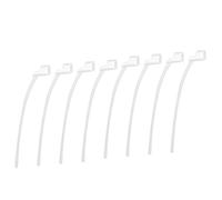 8pcs Sports Lock for Oticon 85dB Hearing Aids, Secure Retention Tail Fixing Lock Replacement for Oticon Hearing Aid Accessories and Supplies (Transparent)