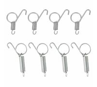 8Pcs Spring Hooks for Rabbit Cage, Multi-Functional Pet Cages Door Spring Latch Steel Door Hook for Birdcages, Fixing Rabbit, Dog, Cat, Parrot, Guinea Pig, Bunny (7.5cm/2.95in)