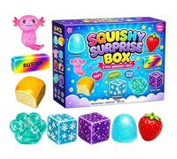 8PCS Squi-shy Box Mysterys Fun Set Pack Squ-eeze Balls Stress Fidget Toy