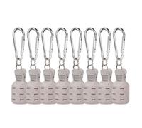 8Pcs Squid Jigs Baits Protector Fishing Shrimp Hook Covers Caps Portable Squid Jigs Hook Covers With Carabiner Fishing Tool Squid Jig Hook Protector Squid Jig Baits Protector