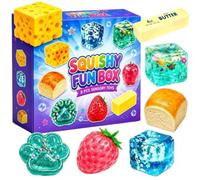 8pcs Squishy Box Mystery Fun Set Pack 8pcs Set Squishy Box Mystery Fun Pack, Creative Slow Return Squishies(Purple)