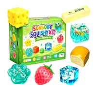 8PCS Squishy Box Mystery Fun Set Pack, Blind Malt Sugar Creative Slow Return Squishies, Relief Hand Relax Desk Decor Party Favor Gifts for Adult (8PCS B)