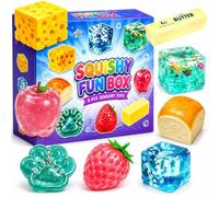 8PCS Squishy Box Mystery Fun Set Pack, Blind Malt Sugar Creative Slow Return Squishies, Relief Hand Relax Desk Decor Party Favor Gifts for Adult (8PCS E)