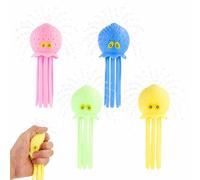 8pcs Squishy Octopus Water Balls, Multicolored Octopus Floating Pool Toys for Kids Soft Sensory Bath Splash Toys Toddler Bath Toy for Swimming Pool Beach Goodie Bag Fillers Summer Water Play