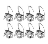 8pcs Stainless Steel Adjustable Banjo Picks for Guitar