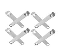 8pcs Stainless Steel Bottle Opener for Beer and Vial Caps | Silver Portable Design, Travel Kit Use, Fits Multiple Cap Sizes with Reduced Hand Contact