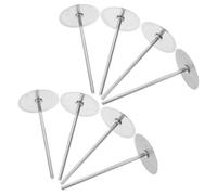 8pcs Stainless Steel Cake Heating Core Rod, 2.8 Inch Baking Tool | Silver Finish, Kitchen Baking Use, Helps Even Heat Flow for Cake Pan Results
