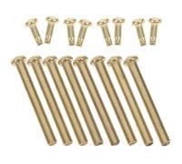 8pcs Stainless Steel Folding Fan Repair Pin, 3mm Golden Fastener | Smooth Opening, Easy Replacement, Fan Restoration for Collectors and Craft Repairers