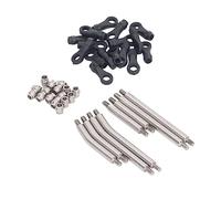 8Pcs Stainless Steel RC Car Rod Link Set | High Clearance Bent Linkage Kit Replacement for BrandX 1/18 RC Tracked Cars | Smooth - Glide Design for Off - Road Crawling/Rock
